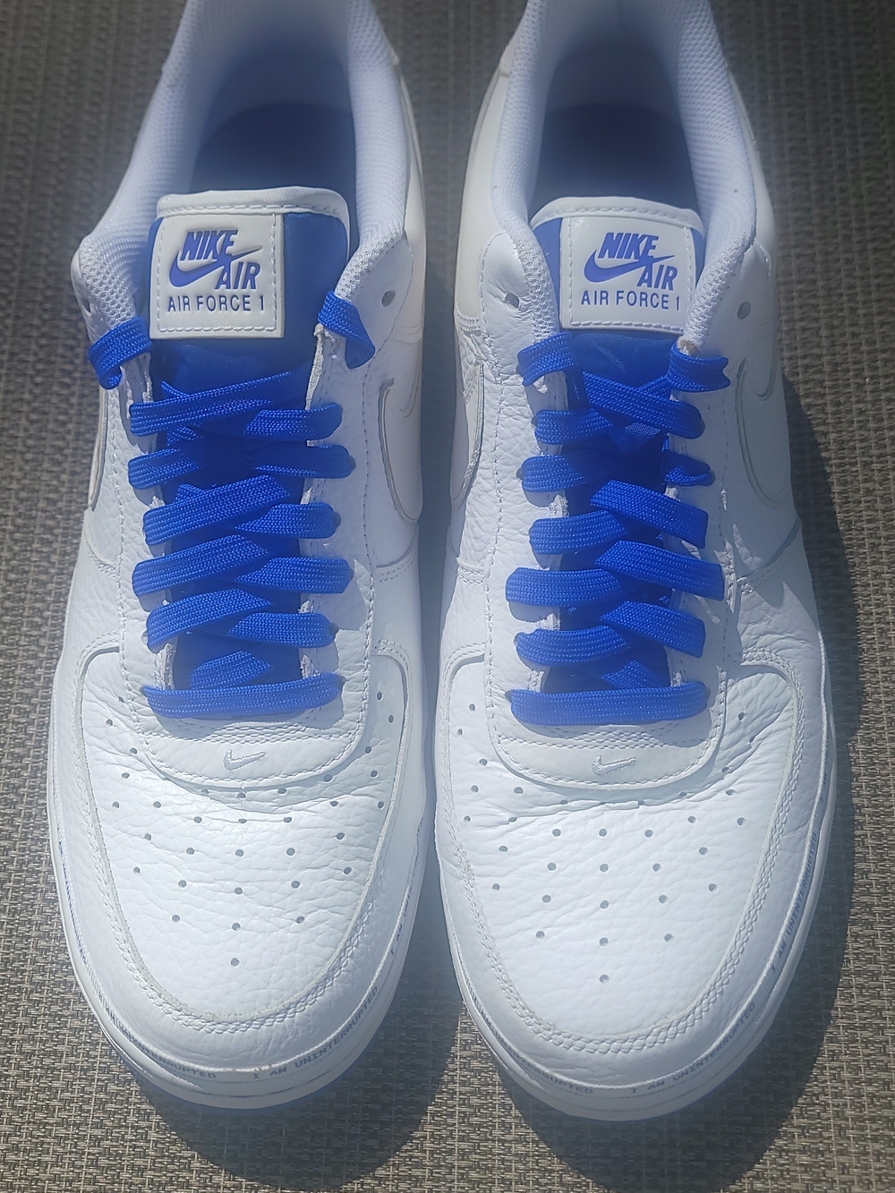Nike Air Force 1 Low - White with Blue Accents